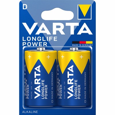 Батарейка Varta LONGLIFE POWER (HIGH ENERGY) LR20 D BL2 Alkaline 1.5V (4920) (2/20/100) VARTA 04920121412