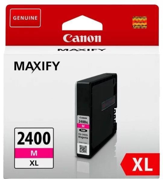 Картридж CANON PGI-2400XL M пурпурный  19 мл  1295 страниц