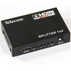 Разветвитель HDMI 1=>4 Telecom  <TTS5020>, каскадируемый , 1.4v+3D