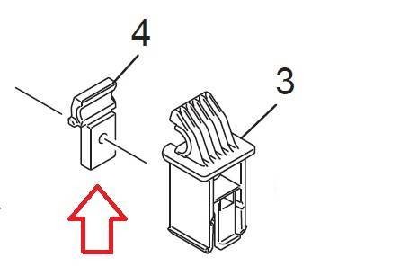 Замок петли правой BROTHER MFC-7360 (LS8155003)