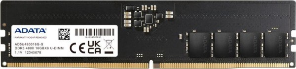 Память DDR5 16GB 4800MHz ADATA AD5U480016G-S