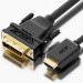 GCR Кабель 15.0m HDMI-DVI черный, OD8.0mm, 28/26 AWG, позолоченные контакты, 19M / 25M Dual Link, тройной экран, 44-050625 Greenconnect HDMI (m) - DVI-D (m)