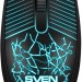Мышь SVEN RX-70 чёрная (2+1кл. 1200DPI, подсветка,  каб. 1,5м, блист.) Sven RX-70