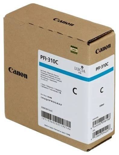 Картридж CANON PFI-310 C голубой,  330 мл