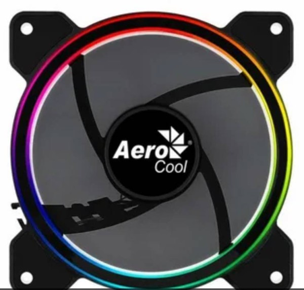 Вентилятор Aerocool Saturn 12 FRGB (120мм, 19.6 dB, 1000rpm, 3pin+ Molex, подсветка) RTL (4710562754087)