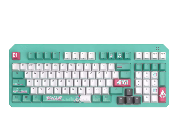 Клавиатура ASUS RA09 TUF GAMING K3 GEN II MIKU/RD/RU/PBT, 90MP0460-BKRA30
