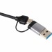 Адаптер TypeC+adapter-->USB3.0+2USB2,0+SD+TF, VCOM <DH297> VCOM DH297