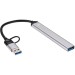 Адаптер TypeC+adapter-->USB3.0+2USB2,0+SD+TF, VCOM <DH297> VCOM DH297