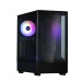 Корпус Zalman P10 Black Mini Tower (Micro ATX/mini-ITX, без БП, Steel, Plastic , Tempered Glass, 1x120mm ARGB)