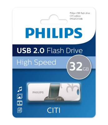 Флеш накопитель 32GB PHILIPS CITI2.0 32GB, USB 2.0