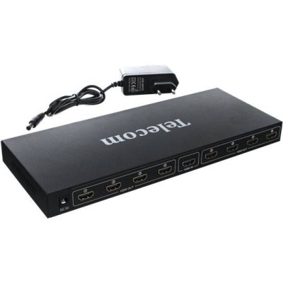 Разветвитель HDMI 1=>8 Telecom  <TTS5030>, каскадируемый , 1.4v+3D
