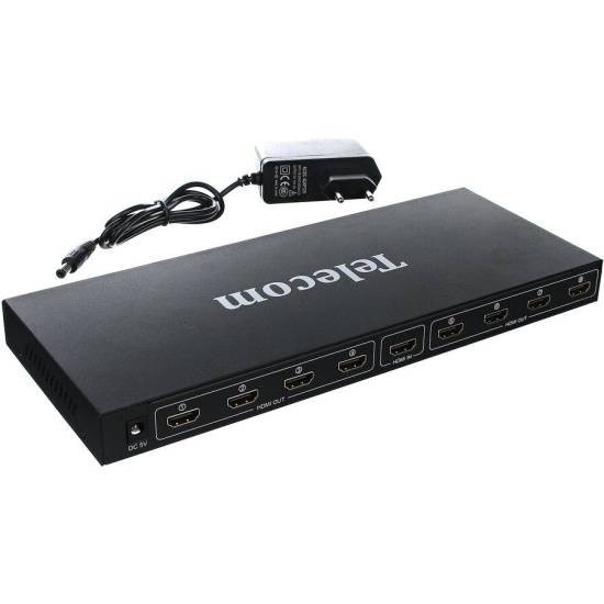 Разветвитель HDMI 1=>8 Telecom  <TTS5030>, каскадируемый , 1.4v+3D