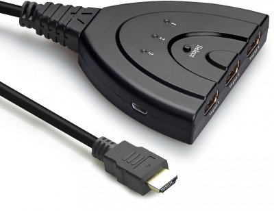 Переключатель HDMI 3 x 1 Greenline, 1080p 60Hz, USB доп питание, GL-v301CP Greenconnect HDMI (m) - 3 x HDMI (f)
