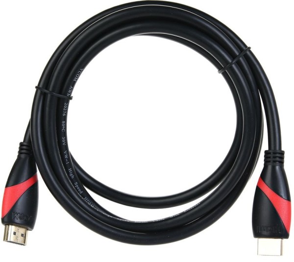Кабель HDMI 19M/M ver. 2.0 black red, 1.8m VCOM <CG525-R-1.8> VCOM HDMI (m) - HDMI (m) 1.8м