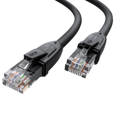 GCR Патч-корд прямой 40.0m UTP кат.6, черный, 24 AWG, ethernet high speed, RJ45, T568B, GCR-52540 Greenconnect GCR-52540
