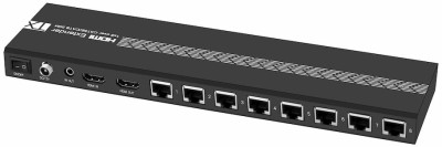 Разветвитель HDMI 1.4 через LAN кабель, 1 x 8 +1 GreenLine, до 50.0m, 1080P 60Hz, EDID, удлинитель ИК, GL-vE18 Greenconnect HDMI (f) - HDMI (f)