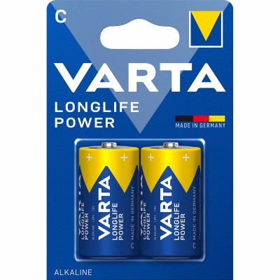 Батарейка Varta LONGLIFE POWER (HIGH ENERGY) LR14 C BL2 Alkaline 1.5V (4914) (2/20/200) VARTA 04914121412