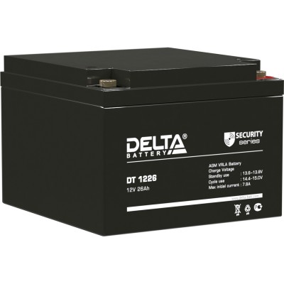Батарея DELTA серия DT, DT 1226, напряжение 12В, емкость 26Ач