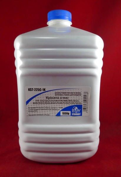 Тонер для Kyocera TK-895/5140/5150/5215/5270/5280/5290/5305/8115/8325 Cyan (Tomo VF03-C) (кан. 1кг) B&W Standart