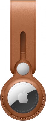Брелок-подвеска для AirTag Кожаный брелок-подвеска для AirTag, золотисто-коричневый цвет