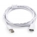 Удлинитель USB 1.8 m (Am <=> Af, феррит, белый) ATcom USB 2.0 Type-AM - USB 2.0 Type-AF 1.8