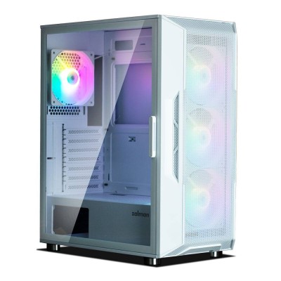 Корпус Zalman i3 NEO White Mid Tower (ATX/M-ATX/Mini-ITX, без БП, Steel, Plastic, Tempered Glass, 4x120mm FAN RGB)