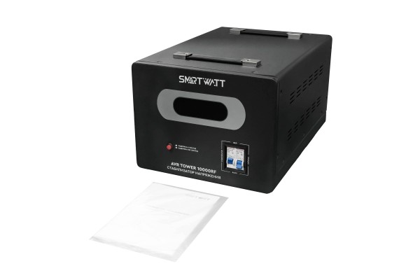 Напольный стабилизатор напряжения SMARTWATT AVR TOWER 10000RF (140W - 260W, 10000VA, 10 кВт, 50-60 Гц, LED-дисплей, реле