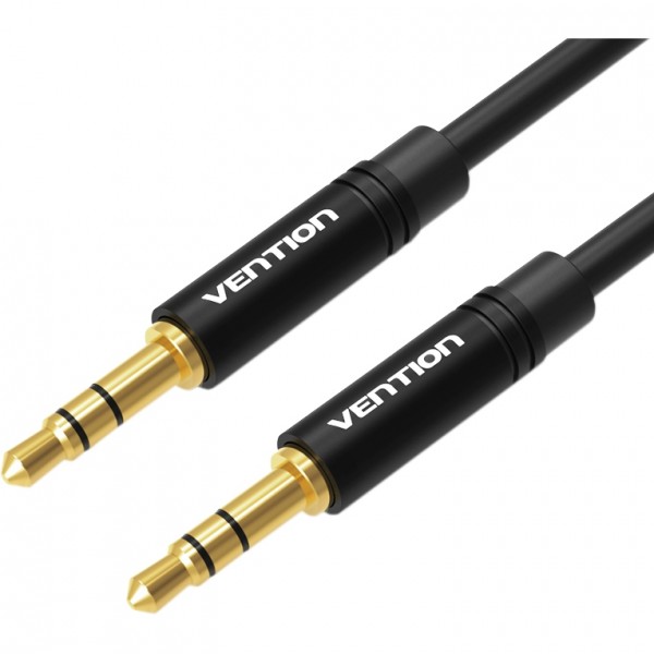 Кабель Vention аудио Jack 3,5 mm M/Jack 3,5 mm M  - 1м Черный Vention BAKBF