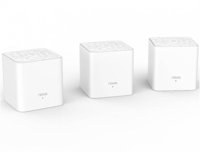 Tenda MW3(3-pack) Двухдиапазонная Wi-Fi Mesh система АС1200, до 300 Мбит/с на 2,4 ГГц + до 867 Мбит/с на 5 ГГц