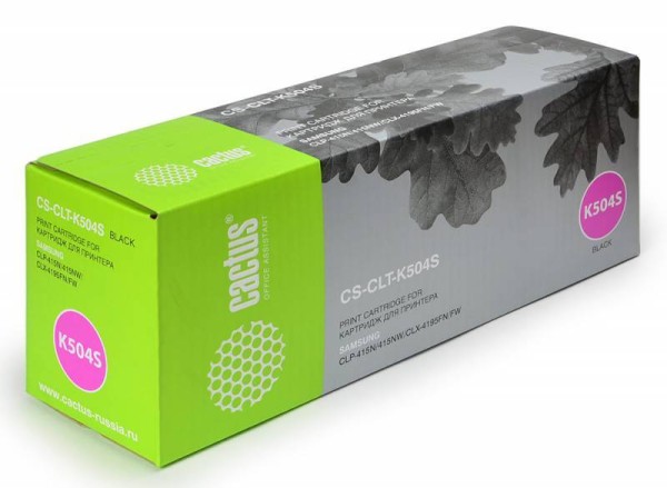 Картридж лазерный Cactus CS-CLT-K504S CLT-K504S черный (2500стр.) для Samsung CLP-415N/CLX-4195FW/41