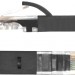 Greenconnect Патч-корд прямой 0.1m UTP кат.6, черный, позолоченные контакты, 24 AWG, литой, GCR-LNC606-0.1m, ethernet high speed, RJ45, T568B Greenconnect RJ45(m) - RJ45(m) Cat. 6 U/UTP PVC 0.1м чёрный