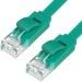 Greenconnect Патч-корд PROF плоский прямой 0.5m, UTP медь кат.6, зеленый, 30 AWG, GCR-LNC625-0.5m, ethernet high speed 10 Гбит/с, RJ45, T568B Greenconnect RJ45(m) - RJ45(m) Cat. 6 U/UTP PVC 0.5м зелёный