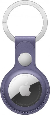 Брелок-подвеска для AirTag Кожаный брелок для AirTag с кольцом для ключей, цвет «сиреневая глициния»