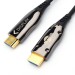 Кабель HDMI 20 м (HIGH speed, Metal gold,  Optical) 8K VER 2.1 ATcom HDMI 2.1 (m) - HDMI 2.1 (m) 20 м