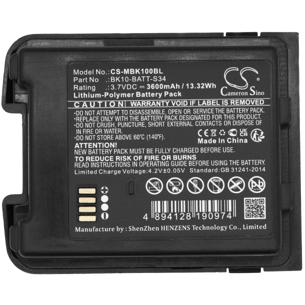 Аккумуляторная батарея M3MOBILE CO., LTD. BK10-BATT-S34