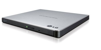 Внешний оптический привод Slim LG GP57ES40 (USB, DVD-RW, серебристый) RTL