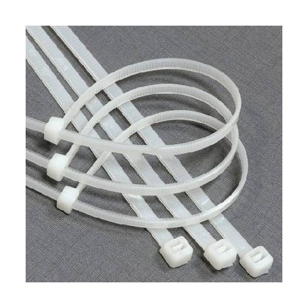 Стяжка нейлон 2.5 х 100мм, белая, (100шт./уп.)