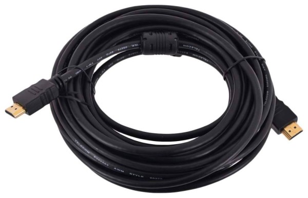 Кабель Telecom HDMI to HDMI (19M -19M) ver.1.4b, 2 фильтра, 7.5м