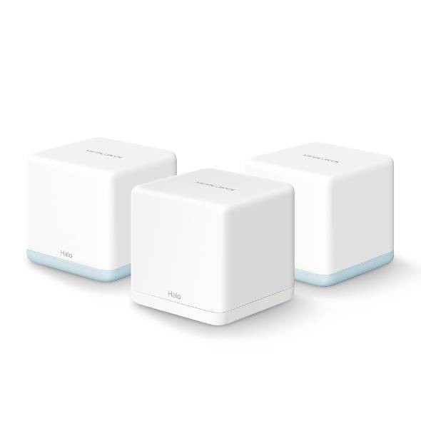 Mercusys Halo H32G(3-pack) Mesh Wi-Fi система AC1200, до 300 Мбит/с на 2,4 ГГц + до 867 Мбит/с на 5 ГГц, комплект 3 шт