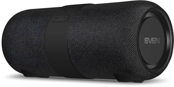 SVEN АС PS-340, черный (24 Вт, Waterproof (IPx6), TWS, Bluetooth, FM, USB, 3600мА*ч)