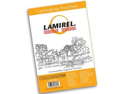 Пленка для ламинирования  Lamirel,  65x95мм, 125мкм, 100 шт.