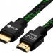 GCR Кабель 1.5m HDMI 2.0, BICOLOR нейлон, AL корпус черный, HDR 4:2:2, Ultra HD, 4K 60 fps 60Hz/5K*30Hz, 3D, AUDIO, 18.0 Гбит/с, 28AWG. GCR-52161 Greenconnect HDMI (m) - HDMI (m) 1.5м
