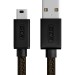 GCR Кабель PROF 3.0m USB 2.0, AM/mini 5P, черно-прозрачный, 28/24 AWG, экран, армированный, морозостойкий, GCR-50798 Кабель Greenconnect 3 м (GCR-50798)