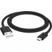 GCR Кабель 1.5m MicroUSB, быстрая зарядка, черный нейлон, GCR-54086 Greenconnect GCR-54086