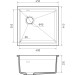 Кухонная мойка RIVELATO Rivelato LN-454-L antracite