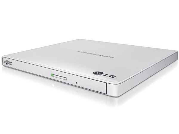 Внешний оптический привод Slim LG GP57EW40 (USB, DVD-RW, белый) RTL