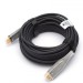 Кабель HDMI 10 м (HIGH speed, Metal gold, в чулке, в пакете) ATcom HDMI (m) - HDMI (m) 10 м