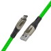 GCR Кабель 1.7m TypeC series MERCEDES, GREEN NYLON, супер быстрая зарядка, GCR-51988 Greenconnect USB 2.0 Type-AM - USB 2.0 Type-CM 1.7 м