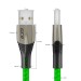 GCR Кабель 1.7m TypeC series MERCEDES, GREEN NYLON, супер быстрая зарядка, GCR-51988 Greenconnect USB 2.0 Type-AM - USB 2.0 Type-CM 1.7 м
