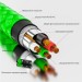 GCR Кабель 1.7m TypeC series MERCEDES, GREEN NYLON, супер быстрая зарядка, GCR-51988 Greenconnect USB 2.0 Type-AM - USB 2.0 Type-CM 1.7 м
